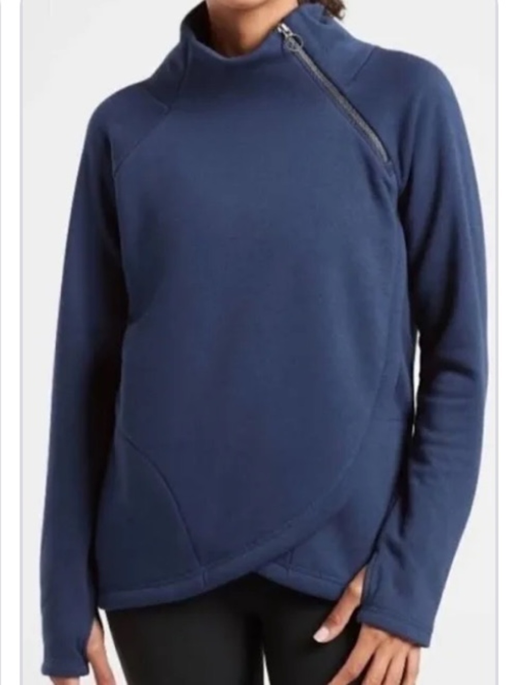 ATHLETA Cozy Karma Asym Pullover
Blue
Size Small